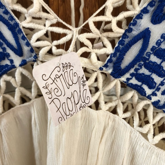 NWT Free People Embroidered Mini Dress - Picture 4 of 8